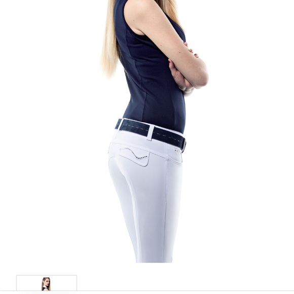 Animo Noodwill knee grip breeches in white (IT size 48) - Picture 8 of 9